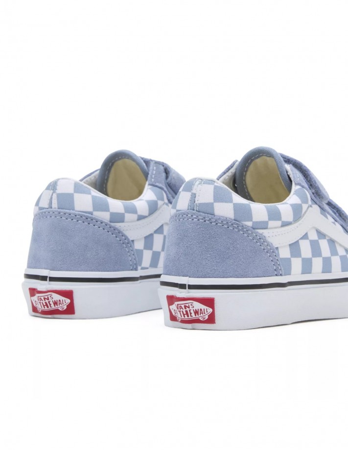 VANS Old Skool Color Theory Checkerboard Dusty Blue Children's