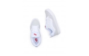 Vans Knu Skool en cuir - White - Chaussures de skate