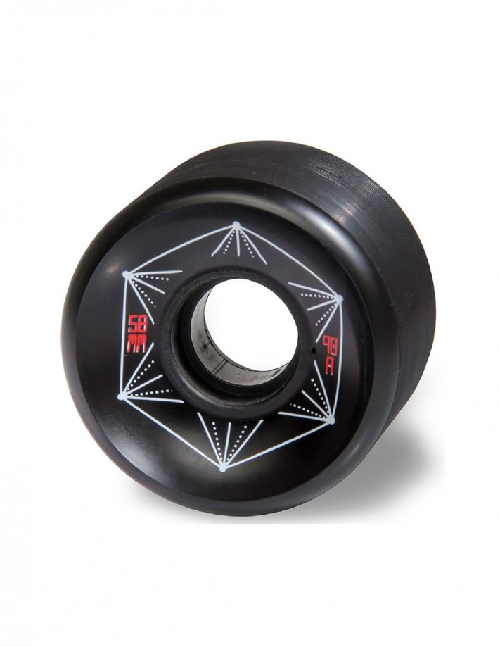 CARVER Roundhouse Park 58 mm 95a - Black - Rollen de longboard