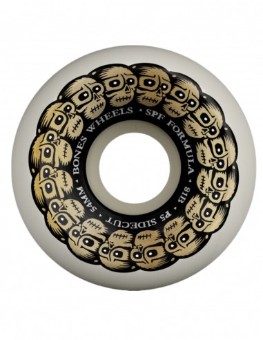 BONES SPF 54mm 81b Circle Skulls - Spinning wheels skate