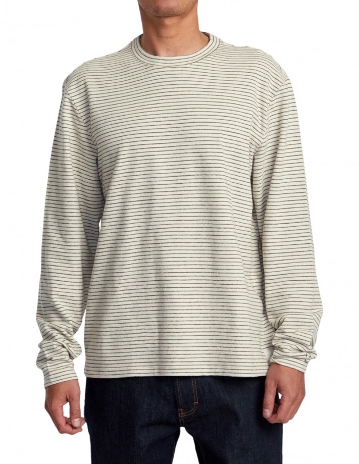 RVCA Vacancy Crew - Ecru - Long sleeve T-shirt