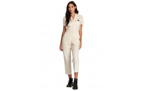 RVCA Recession Jumpsuit - Latte - Combinaison