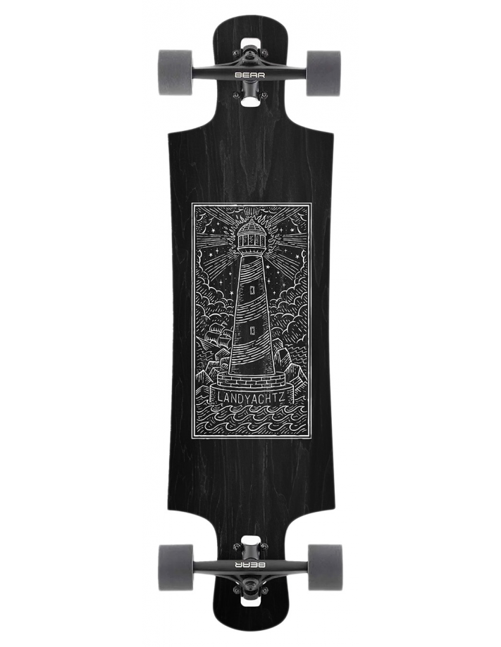 LANDYACHTZ LB Drop Hammer Lighthouse 36.5" X 10" - Longboard Complete