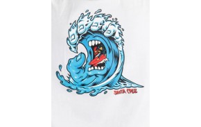 SANTA CRUZ Screaming Wave - White - T-shirt