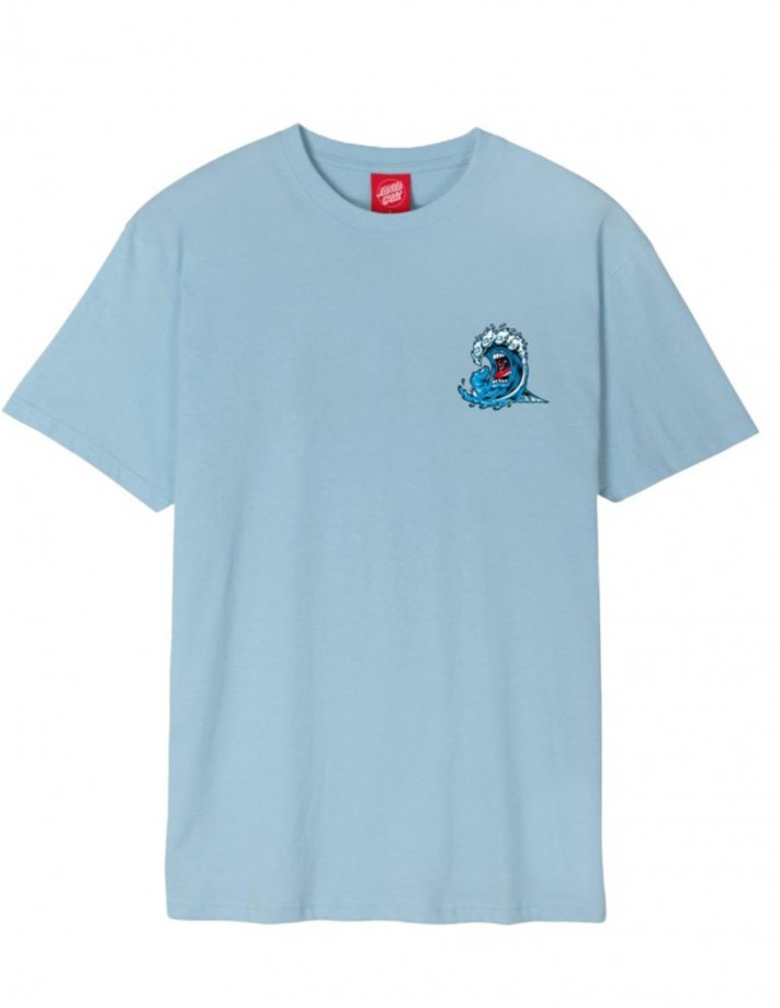 SANTA CRUZ Screaming Wave - Sky Blue - T-Shirt