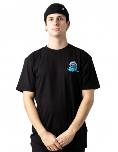 SANTA CRUZ Screaming Wave - Black - T-shirt