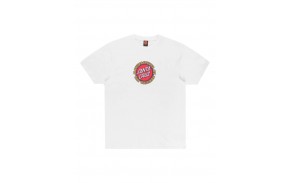 SANTA CRUZ Speed MFG Dot Front - Blanc - T-shirt