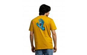 SANTA CRUZ Screaming Hand Chest - Old Gold - T-shirt