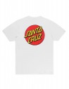 SANTA CRUZ Classic Dot Chest - Bianco - T-shirt