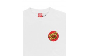 SANTA CRUZ Classic Dot Chest - Weiß - T-Shirt