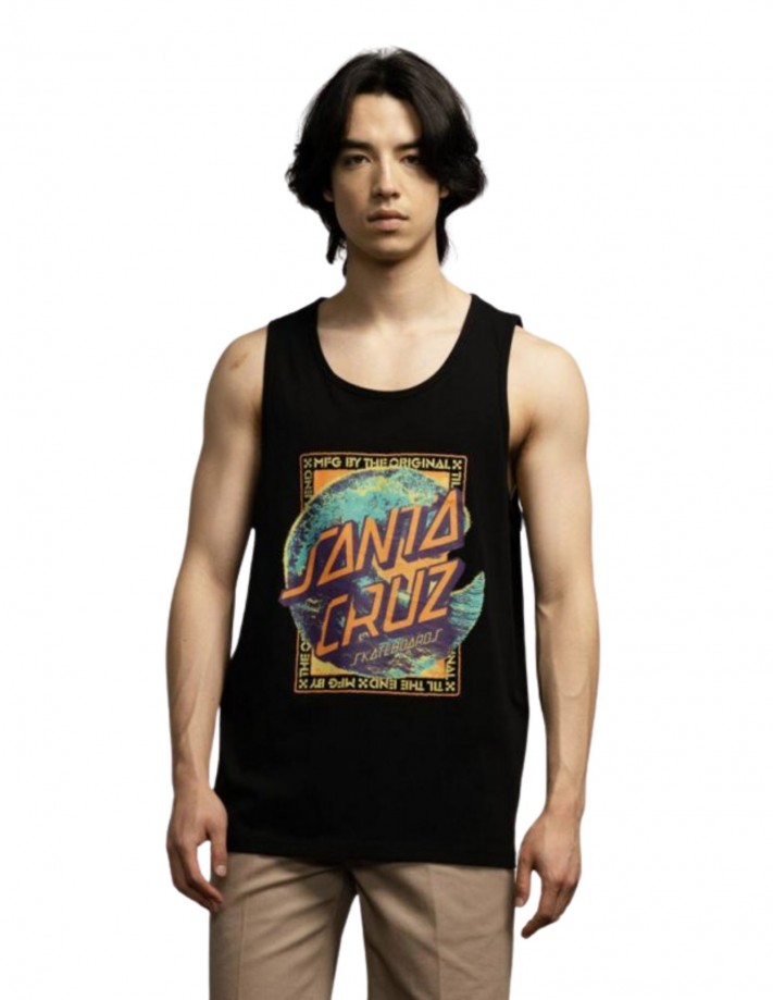 SANTA CRUZ Vest Breaker Dot Front - Noir - T-shirt
