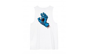 SANTA CRUZ Vest Screaming Hand - Blanc - T-shirt