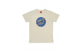 SANTA CRUZ Youth Vivid Other Dot Front - Light Grey - T-shirt Enfant