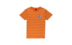 SANTA CRUZ Youth Custom Paradise Break - Apricot Wave Stripe - T-shirt Enfant