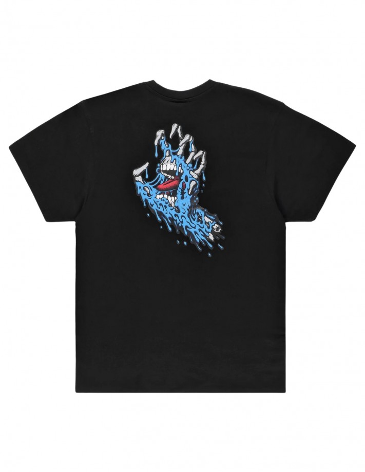 SANTA CRUZ Melting Hand - Black - T-shirt