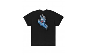 SANTA CRUZ Melting Hand - Noir - T-shirt