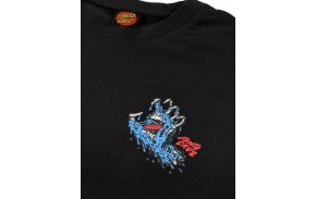 SANTA CRUZ Melting Hand - Black - T-shirt