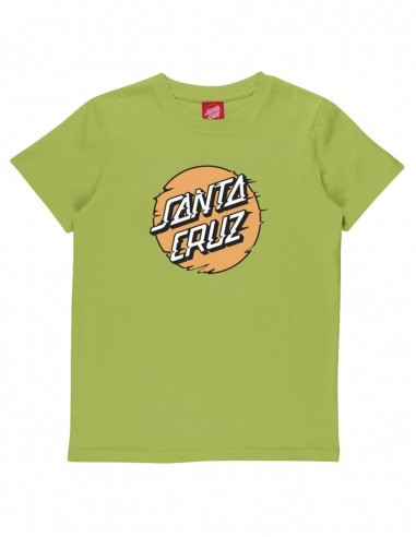 SANTA CRUZ Youth Vivid Other Dot Front - Apple - T-shirt Enfant