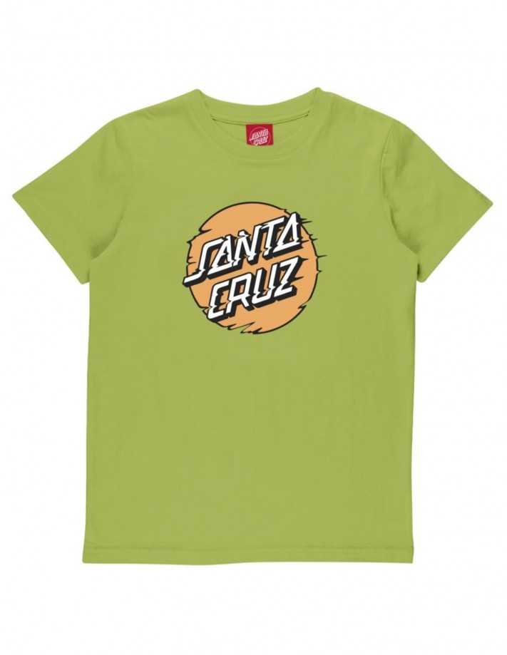 SANTA CRUZ Youth Vivid Other Dot Front - Apple - T-shirt Enfant