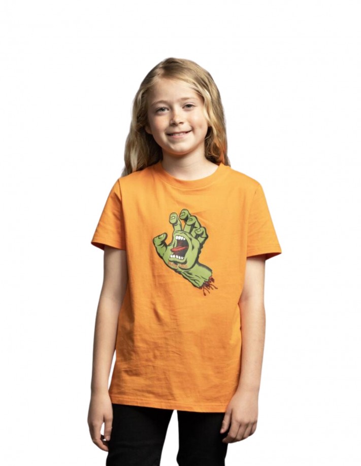 SANTA CRUZ Youth Screaming Hand - Apricot - T-shirt Enfant