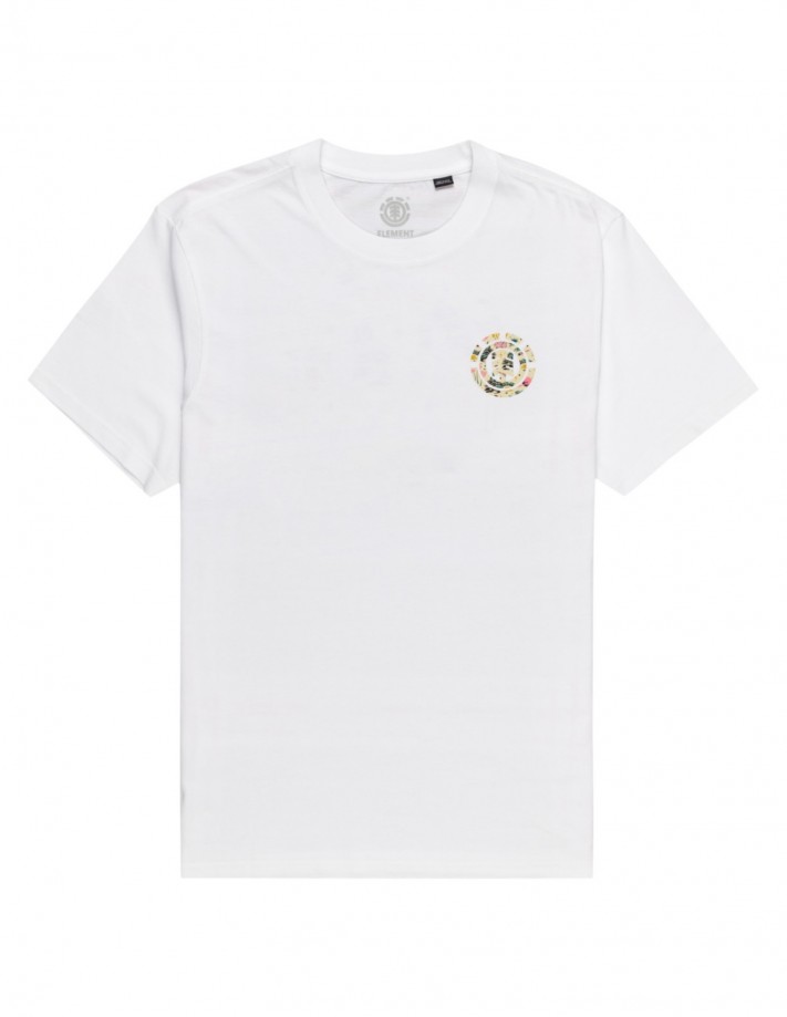 ELEMENT Saturn Fill SS - Blanc - T-shirt homme