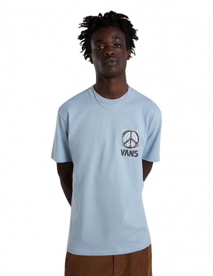 T shirt vans homme bleu on sale