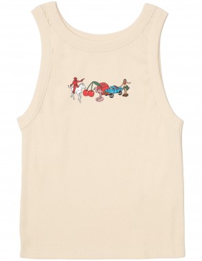 RVCA Luke Collectibles Wide RIB Tank - Cream - Débardeur