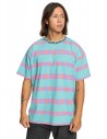 Quicksilver Take Us Back Jacquard - Marine Blue Heritage Stripe 64 - T-shirt