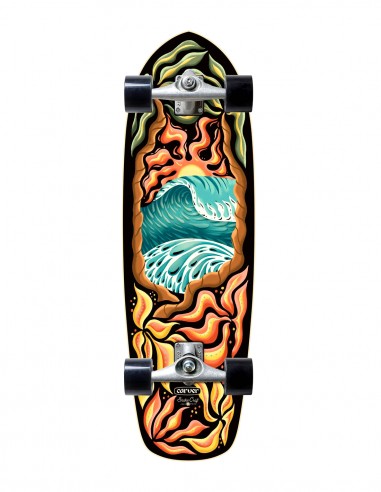 Carver Psychedelic Sunset Cx 32" se refiere a una tabla de surf de la marca Carver con un diseño psicodélico de puesta de sol y 