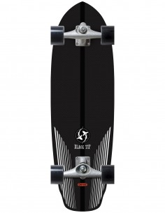 CARVER Black Tip Carbon Fiber 32.5" CX - Surfskate completo - vista inferior