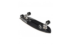 CARVER Black Tip Carbon Fiber 32.5" CX - Surfskate complet - vue dessous angle 1