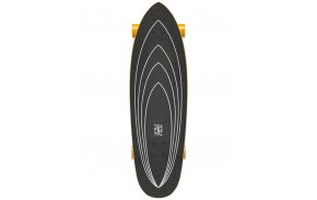 YOW J-Bay 33 Power Surfing - vista superiore e grip del surfskate completo