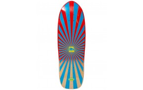 YOW Snapper 32.5 inch High Performance surfskate deck - underside with sunburst graphics