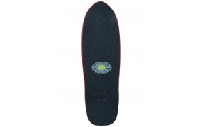 YOW Snapper 32.5 inch High Performance surfskate deck - top view with black griptape and YOW logo