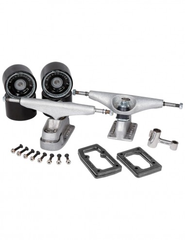 Kit Carver C7 Raw avec trucks, roues Roundhouse Mag et accessoires
