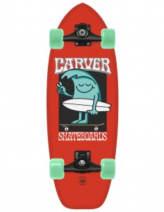 CARVER Wavy Davy 28" C5 Coal Satin - Kinder Surfskate komplett - Unteransicht
