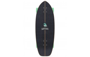 CARVER Wavy Davy 28" C5 Coal Satin - Kinder Surfskate komplett - Griptape-Ansicht