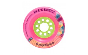 Orangatang Bee's Knees 90 mm 83a rosa - vista frontale e nucleo