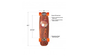 Loaded Omakase Roe CX - Maßzeichnung, CX/C2-Achsen und Kegel-Rollen
