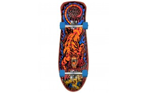 Santa Cruz Salba Tiger 31.1 inch complete cruiser – underside, Independent trucks and blue wheels