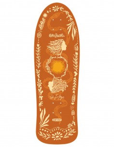 Carver GRLSWIRL Sunflower 31″ – Surfskatedeck - onderaanzicht