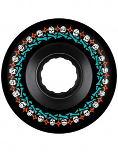Graphic side of a black Bones Rough Riders ATF 56 mm / 80A wheel