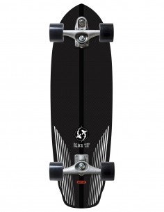 Carver Black Tip Carbon Fiber 32.5″ C7 - Surfskate complet - vue dessous