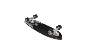 Carver Black Tip Carbon Fiber 32.5″ C7 - Surfskate complet - vue dessous angle 1