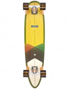 Grafik auf der Unterseite und Achsen des Arbor Breach Foundation 34 Zoll Cruisers