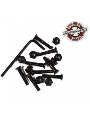 Visserie de skateboard 1.5" Independent Black Cruciforme