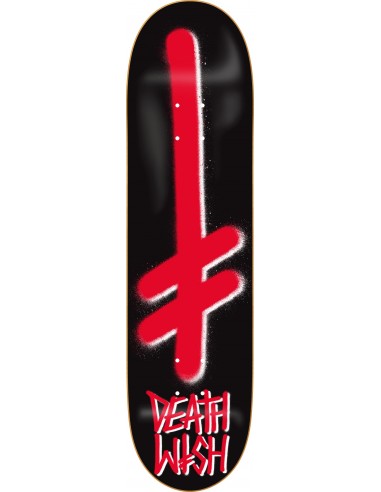 Deathwish Gang Logo BLK Red 8.0" - Planche de Skateboard
