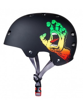 Santa Cruz Bullet "Screaming Hand" Rasta Helmet