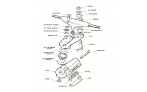 Truck Carver C7 Silver 6.5" - Skateboard Trucks