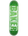 BAKER Brand Name Veneer JF 8.25" Green - Plateau de Skateboard